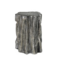 Mayco Accent Furniture Tree Trunk Naturalist Elegant Gold Silver Tree Stump Accent Coffee Side Table